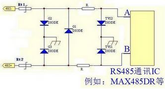 RS485防雷保護(hù)設(shè)計(jì)圖